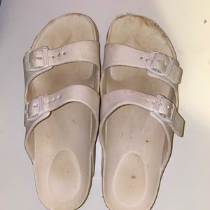 dirty beat up sandals